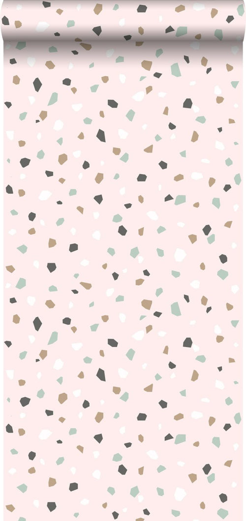 Walls4You behang terrazzo roze - 0,53 x 10,05 m - 935314 - vtwonen shop