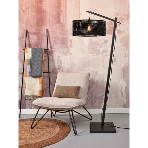 GOOD&MOJO vloerlamp Java - zwart - Ø50cm - vtwonen shop