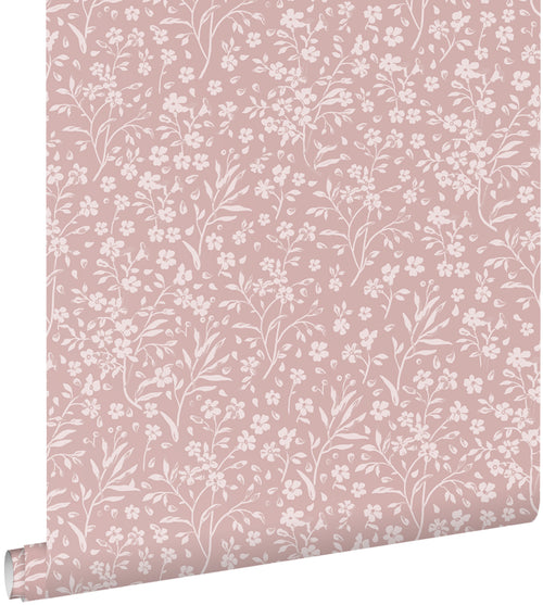 ESTAhome behang bloemetjes roze - 53 cm x 10.05 m - 139884 - vtwonen shop