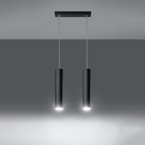 Sollux Lighting Hanglamp LAGOS 2 zwart - 30x6x90cm
