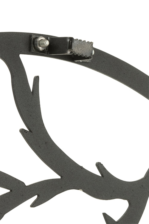 J-Line klok Vogel - metaal - zwart - Ø 49 cm - vtwonen shop