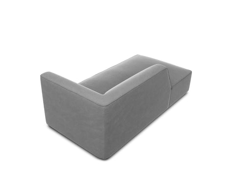 Micadoni linker meridiaan Ruby flueel, grijs - 180x93x69cm