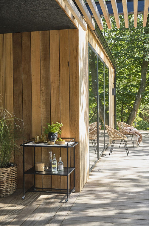 Villa Collection Karv metalen keuken trolley zwart - vtwonen shop