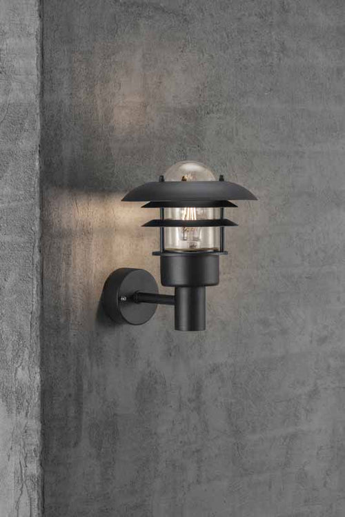 Nordlux Lønstrup Wandlamp Buiten -Ø32cm - E27 - IP44 - Zwart - vtwonen shop
