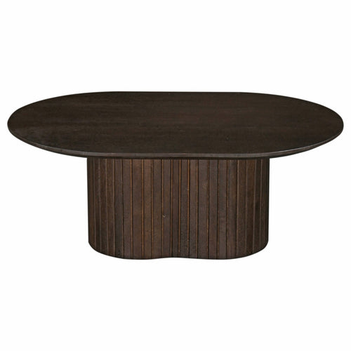 Giga Meubel Salontafel Ava - Ovaal - Mangohout - 90cm