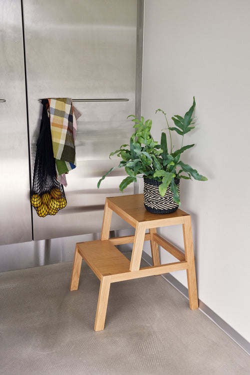 Hübsch manden Criss Cross - abaca - ø16xh16, ø22xh20cm