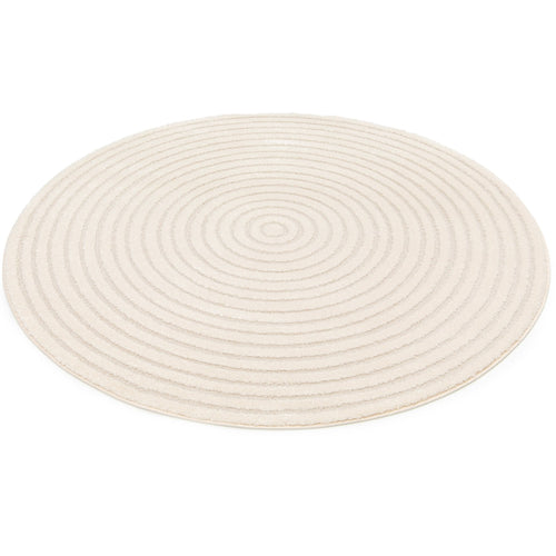 AFK Living vloerkleed Cleo - reliëfeffect - wit - 160 x 160 cm - vtwonen shop