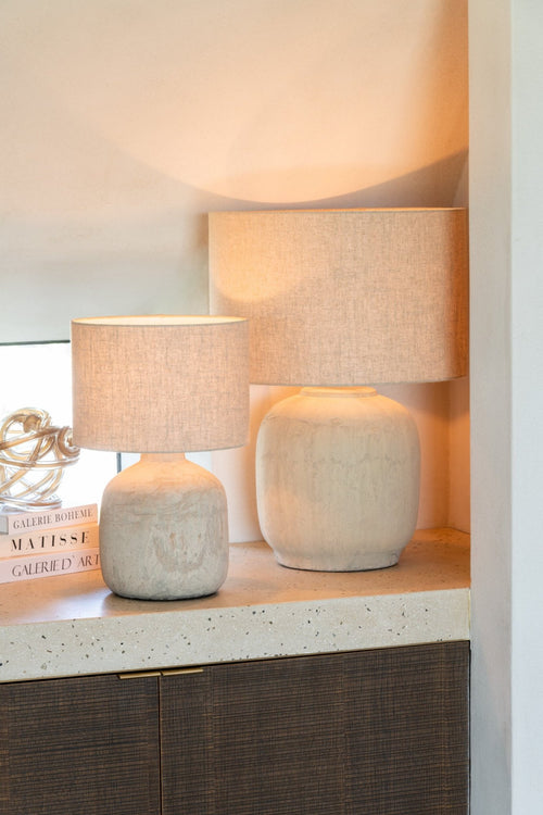 J-Line lamp Mia - keramiek/terracotta - beige - large