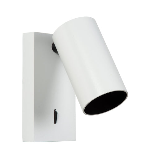 Atmooz wandlamp Era - wit - zwart binnenin - 15 x 10 x H 12 cm - GU10