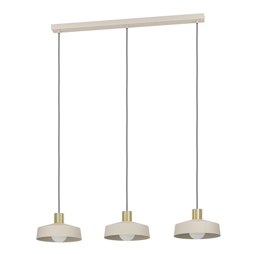 EGLO hanglamp Valdiola - e27 - 93 cm - beige/goud - staal - vtwonen shop