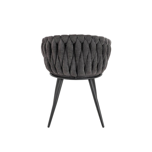 Home Deluxe I Eetkamerstoel AYLA - donkergrijs, set van 8