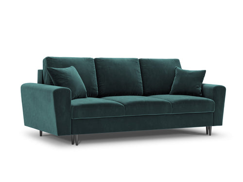Cosmopolitan Design Slaapbank met opbergdoos Kyoto 3-zits, flueel, olie - 100x235x88cm