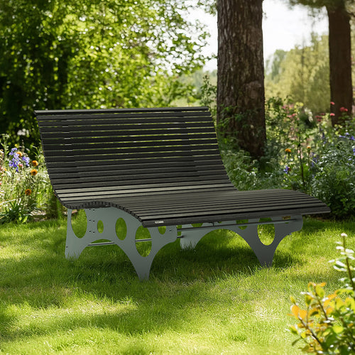 HOME DELUXE WPC golfligstoel NIRA antraciet - 148 cm - vtwonen shop