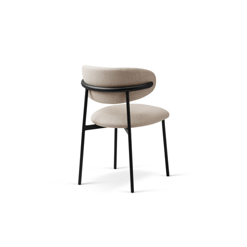 Set van 2 stoelen Nina structurele stof beige - 52x55x78cm