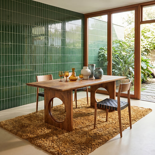 Bullnose Chamfered Loop mangohouten eettafel  - 240 cm