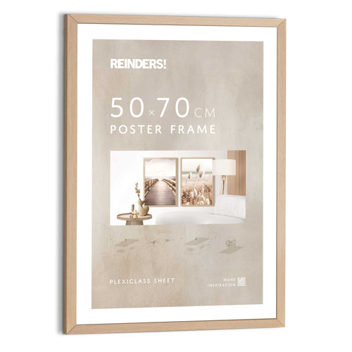 Reinders Wissellijst Beuken mdf poster 50x70