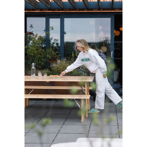 Zuiver Avenue Tuintafel/ Picknicktafel 180 x 79 cm Hout Opklapbaar Naturel/ Bruin - vtwonen shop