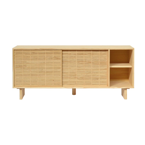 Naan Furniture Dressoir Mahón - Natuurlijk gelakt massief grenen - 150 cm - 2 deuren - vtwonen shop