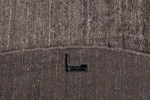 Vloerkleed MOMO Rugs Plain Dust Round Robusto Dark Brown 250 cm rond