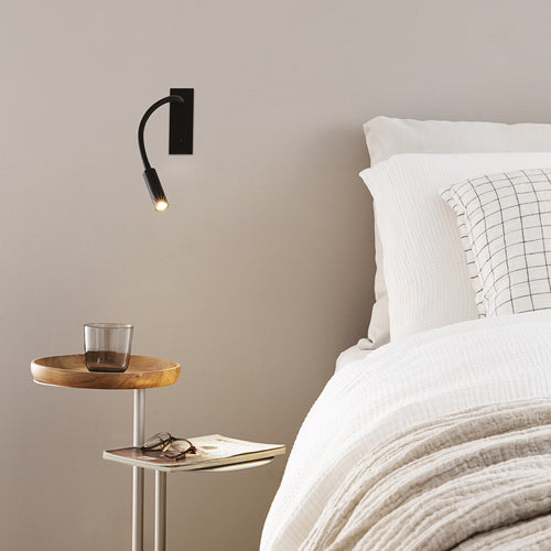 Ideal Lux IO Wandleeslamp Zwart 3000K