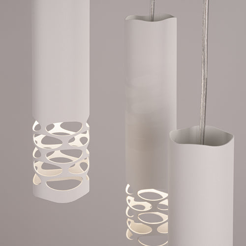 Sollux Lighting Hanglamp LIRO 3P wit - 25x25x125cm