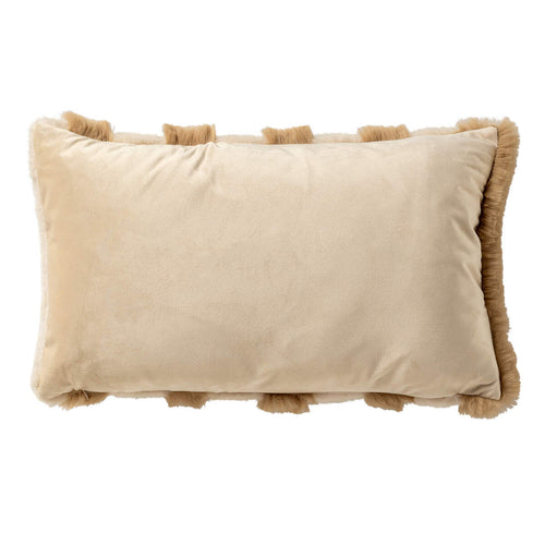 ELLIE - kussenhoes 30x50 cm - imitatiebont - Irish Cream - beige