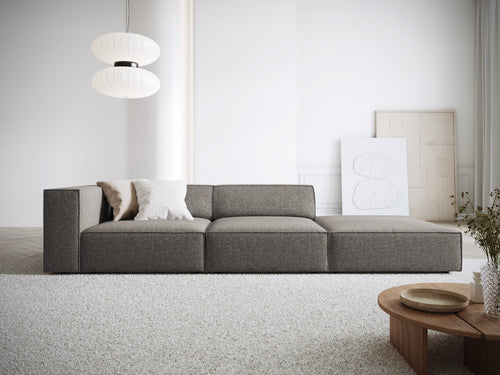 Cosmopolitan Design Rechte bank Arendal 4-zits, chenille, grijs - 102x262x70cm
