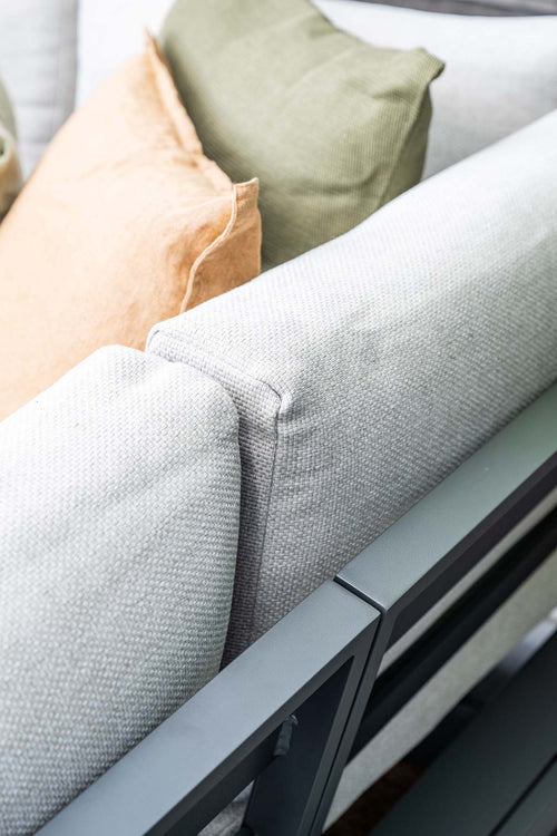 Prinos loungeset - 4-delig - carbon black - valley sand - vtwonen shop