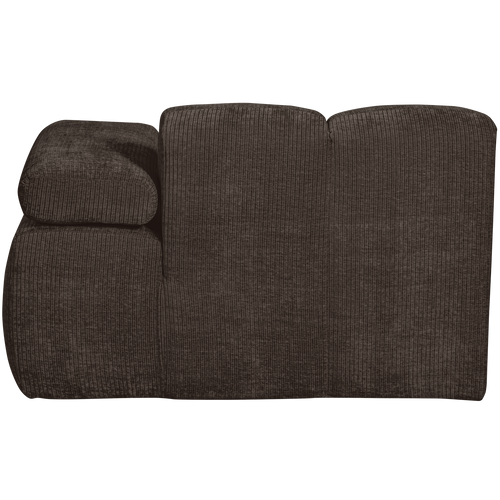 WOOOD chaise longue element rechts Mojo - Ribstof - Bruin-74x162x122cm - vtwonen shop