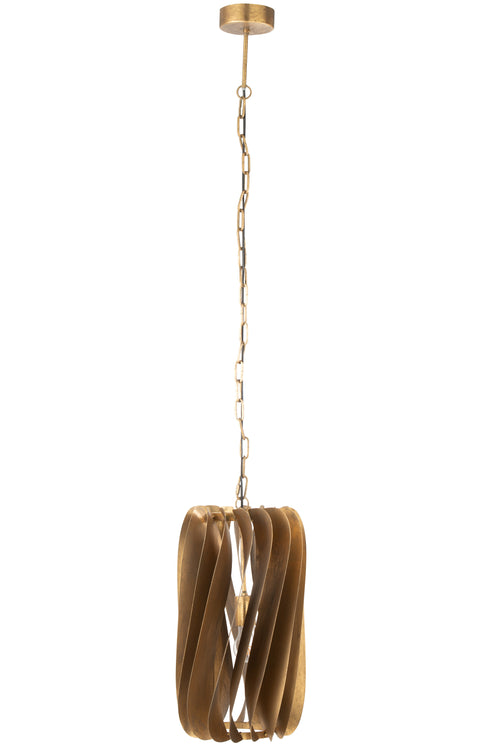 J-Line hanglamp Tina - ijzer - zwart/goud - vtwonen shop