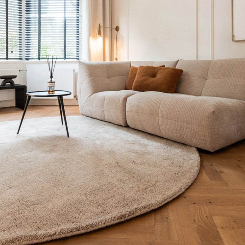 Interieur05 Rond berber vloerkleed Beige Nador