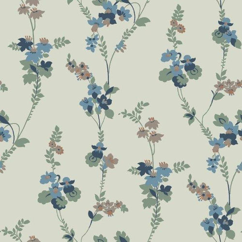 Borastapeter behang bloemen groen - 53 cm x 10.05 m - 660843 - vtwonen shop