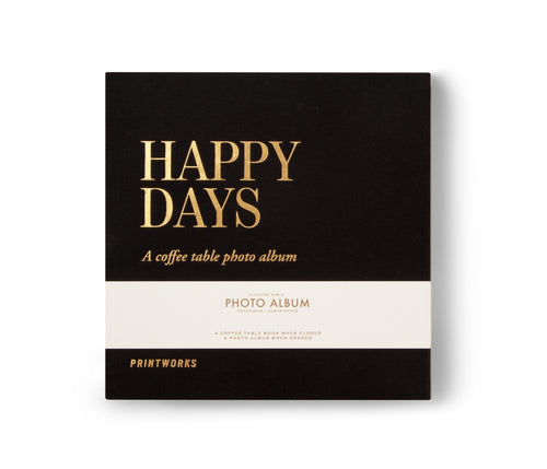 Printworks Fotoalbum - Happy Days (S) - Zwart - vtwonen shop