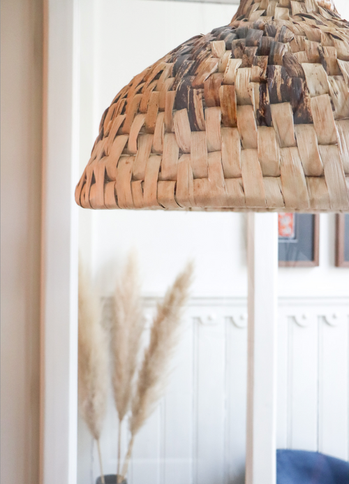 Return to Sender Lampenkap Ø 67 cm H36 cm van gevlochten abaca bananenblad - vtwonen shop