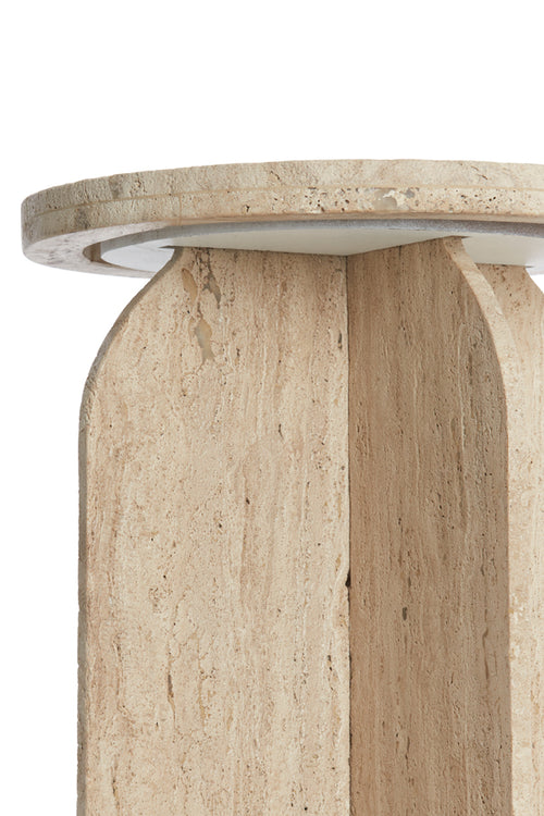 Light & Living bijzettafel OTINIA - Ø41x48cm - bruin - vtwonen shop