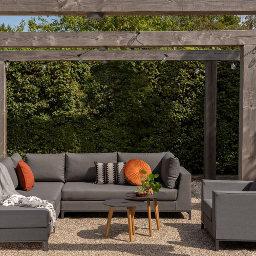 WOOOD loungestoel tuin Sicilië - Aluminium - Stone Grey - 100x88x60 - vtwonen shop