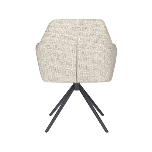 Housecraft Living Pete Eetkamerstoel Draaibaar Metaal Off-White - Beige