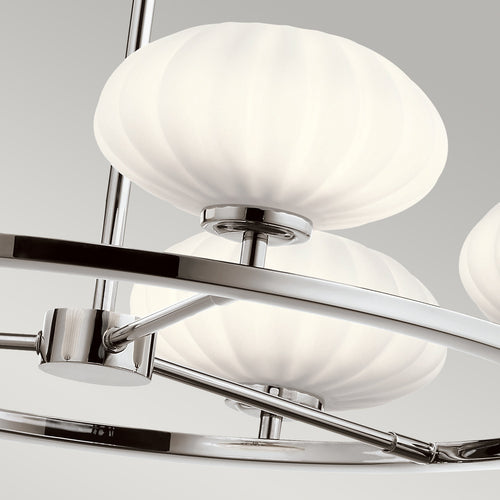 Elstead Kichler Pim Globe Pendel Plafondlamp Gepolijst Chroom, 3000K, IP44