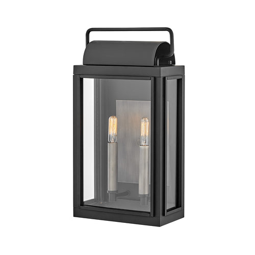 Elstead Hinkley Sag Outdoor Wandlantaarn Zwart, IP44