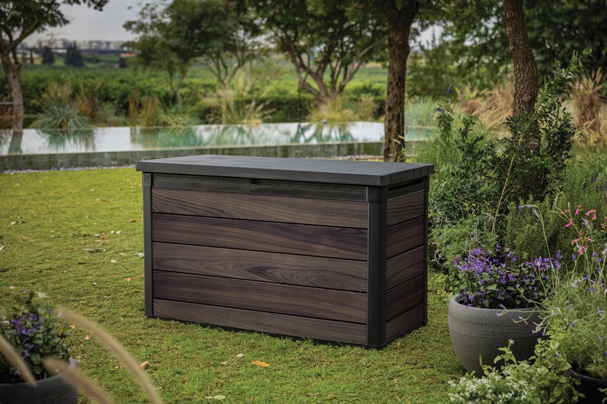 Keter Signature Opbergbox 757L - 151.7x72.5x90cm - Rosewood