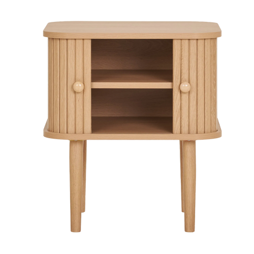 Artichok Ties Vierkante Houten Bijzettafel Naturel - 50,5 x 45 cm - vtwonen shop