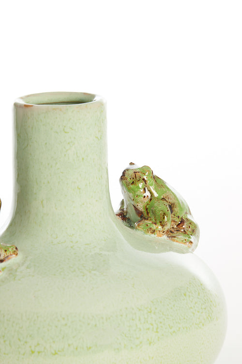 Light & Living vaas FROG - Ø26x25cm - groen - vtwonen shop