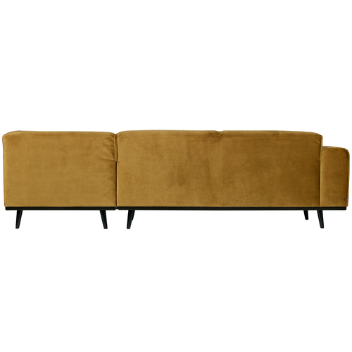 WOOOD hoekbank rechts Statement - Velvet - Geel - 77x274x210