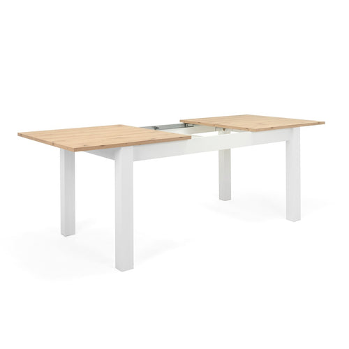 Calicosy - BERGEN Uitschuifbare eettafel - Naturel - 90x160x75 cm