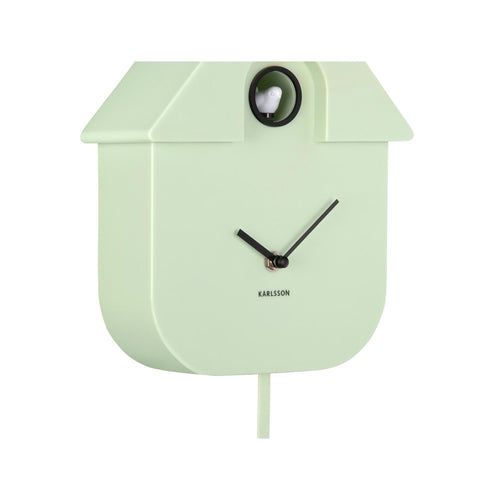 Karlsson wandklok Modern Cuckoo - groen - 8.5x21.5x41cm
