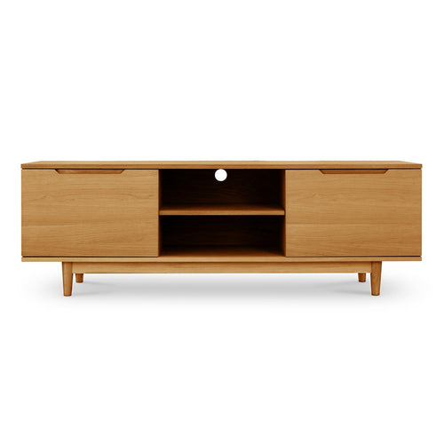 Furnhouse tv-meubel Kerteminde - Natuurlijk eikenhout - MDF, eikenfineer - 45x160x53