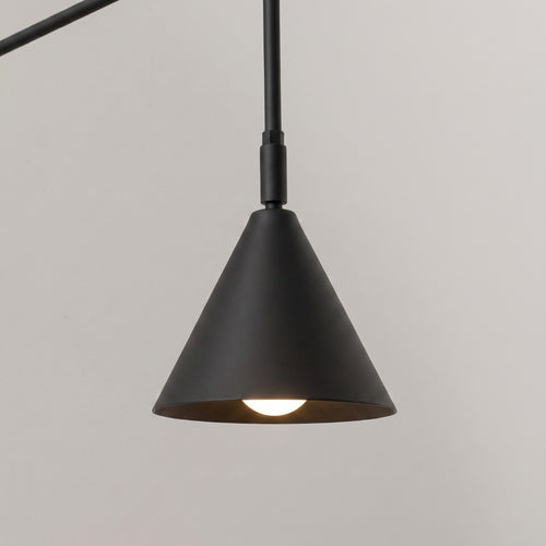 Sollux Lighting Wandlamp NOX 1 zwart met schakelaar - 14x61x30cm