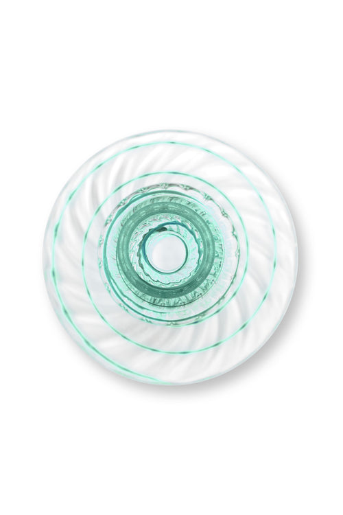 Pip Studio - Kandelaar - Licht Blauw - Glas Swirl - 20cm