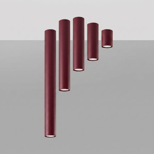 Sollux Lighting Plafondlamp LAGOS 10 bordeaux - 6x6x10cm