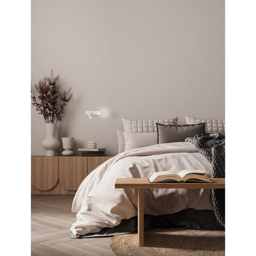 Nova Luce NOIMA Leeswandlamp Zandwit LED 9W 543lm 3000K